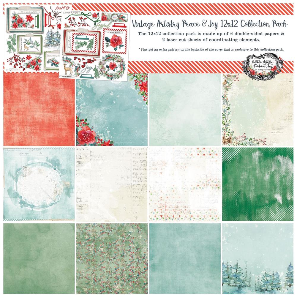 49 and Market - Vintage Artistry - Peace & Joy Collection -   12 x 12"