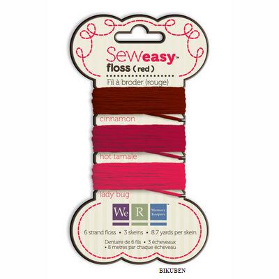 WeRMemoryKeepers: Sew easy - floss red