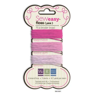 WeRMemoryKeepers: Sew easy - floss pink