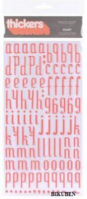 Thickers: Heart pink - puffy stickers
