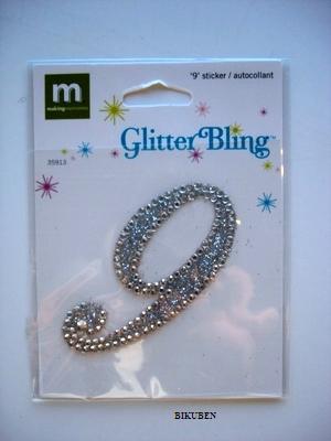MM: Glitter Bling Monogram Script - 9