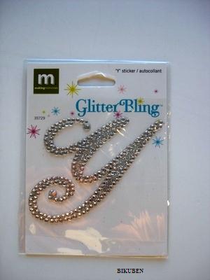 MM: Glitter Bling Monogram Script - Y