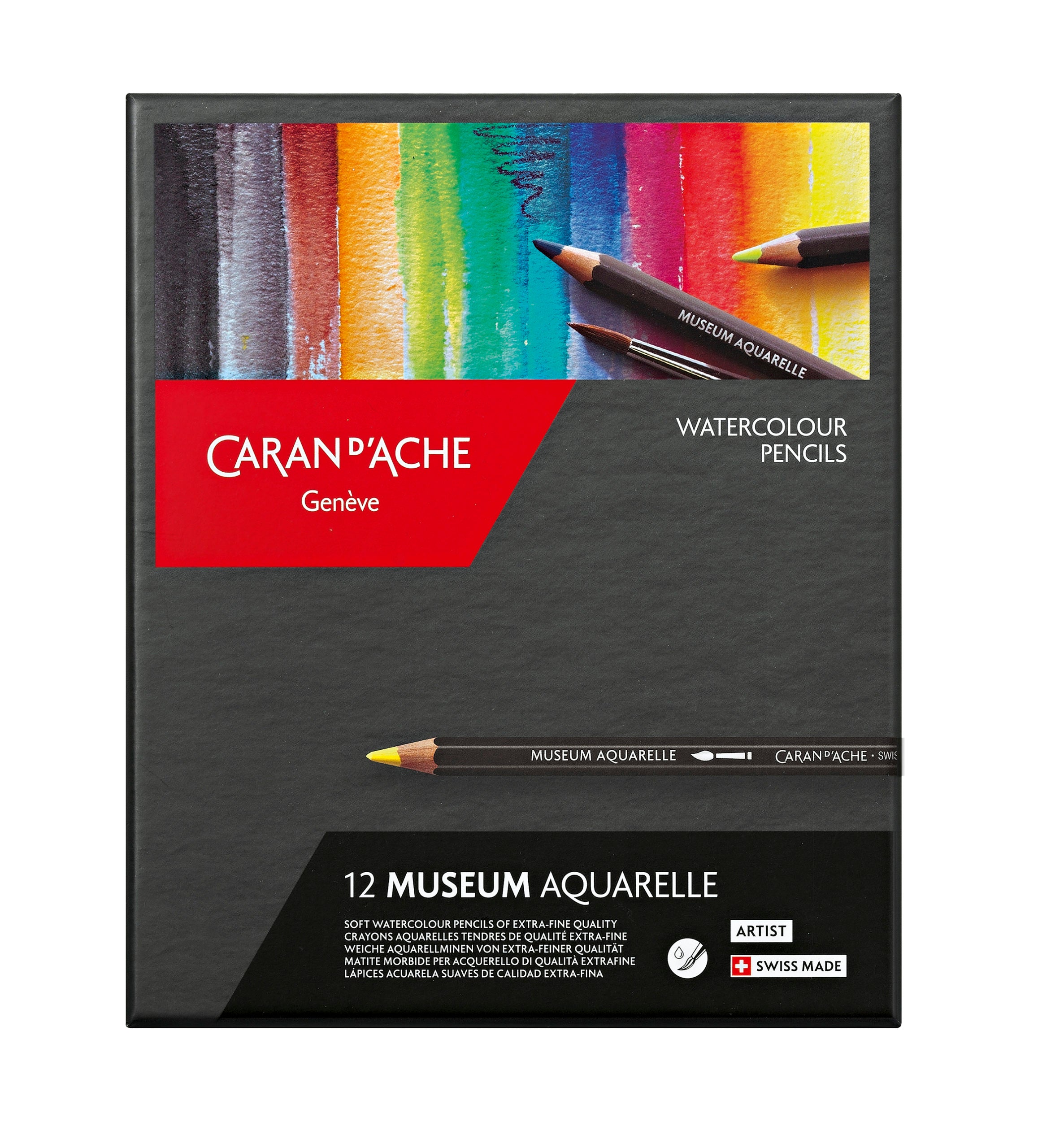 Caran d'Ache - Museum Aquarelle Colour Pencils - 12 stk