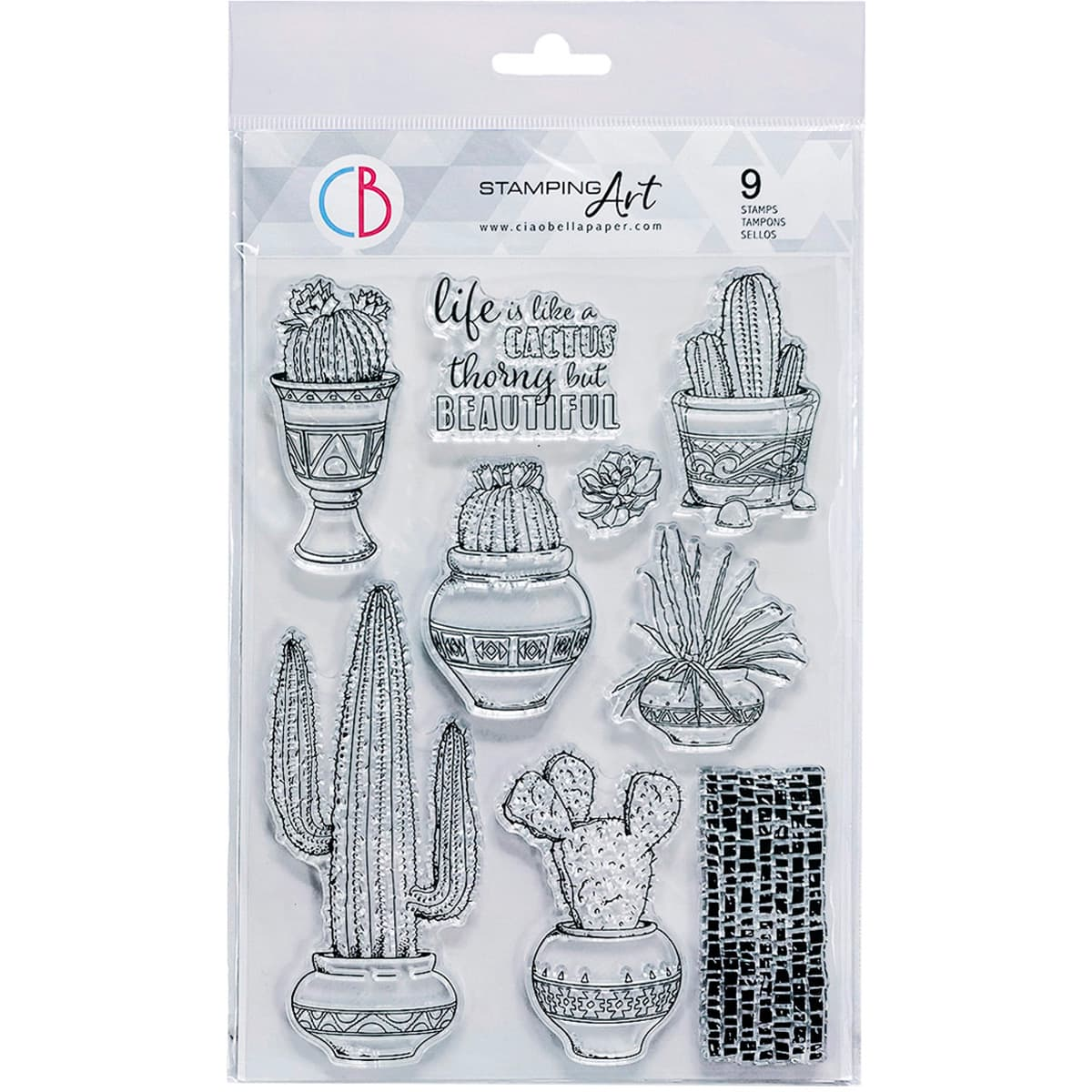 Ciao Bella - Clear Stamps - Sonora -  Life is like a cactus
