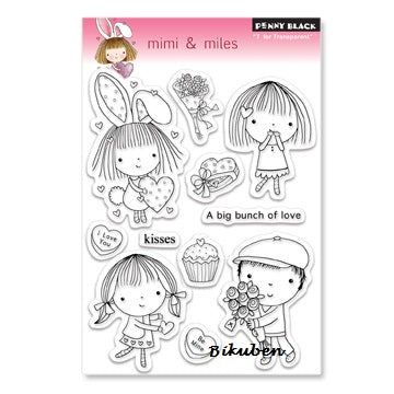 Penny Black: Mimi & Miles - Clear Stamp Set