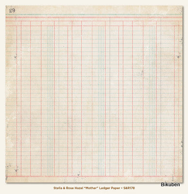 MME: Stella & Rose - Mother - Ledger Paper   12 x 12"