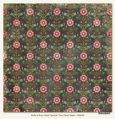 MME: Stella & Rose - Special - Fine Floret Paper  12 x 12"