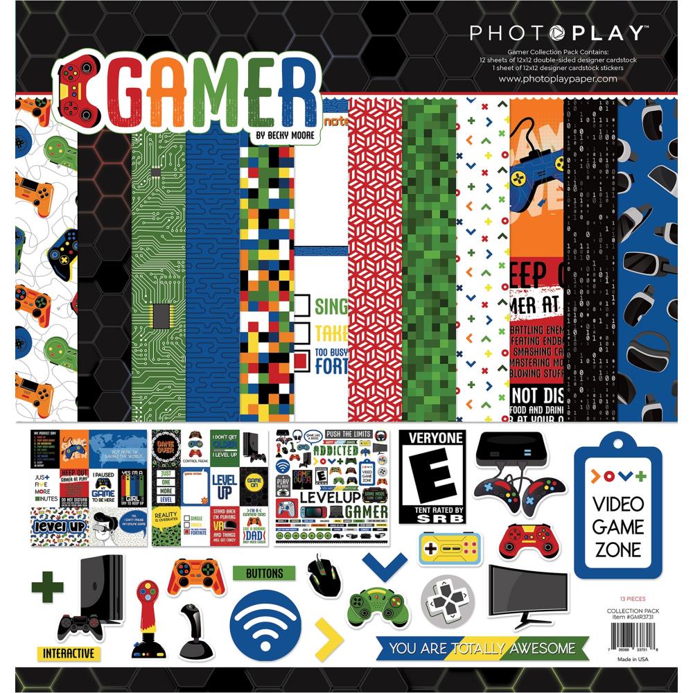 Photoplay - Gamer - Collection Pack -   12 x 12"