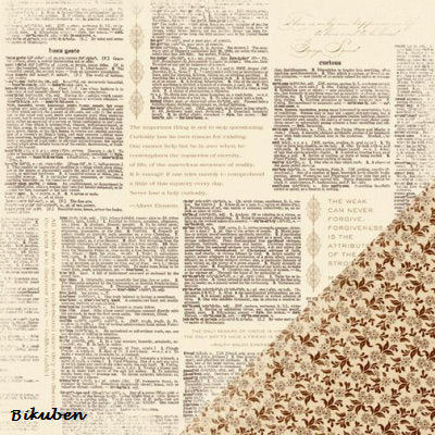 Making Memories: Paper Reverie - Brun Antique - Dictionary 12x12"