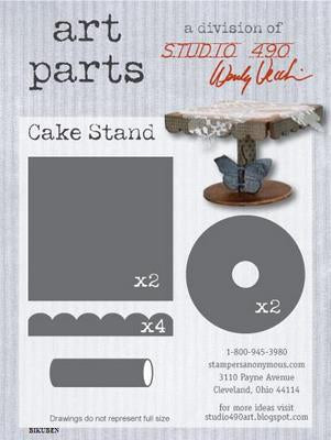 Studio 490 - Wendy Vecchi - Art Parts - Cake Stand Chipboard
