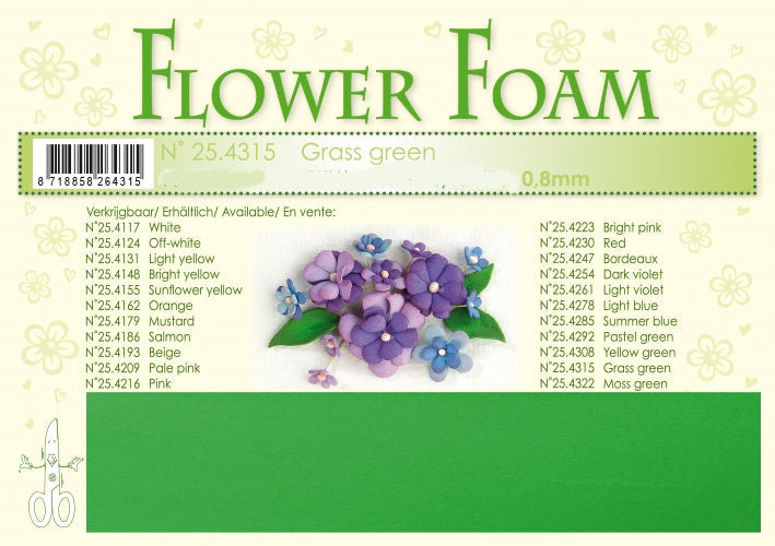 Leane - Flower Foam - Grass Green