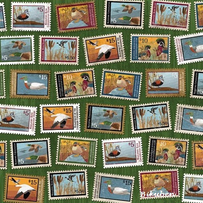 Karen Foster: Waterfowl Stamps    12 x 12"