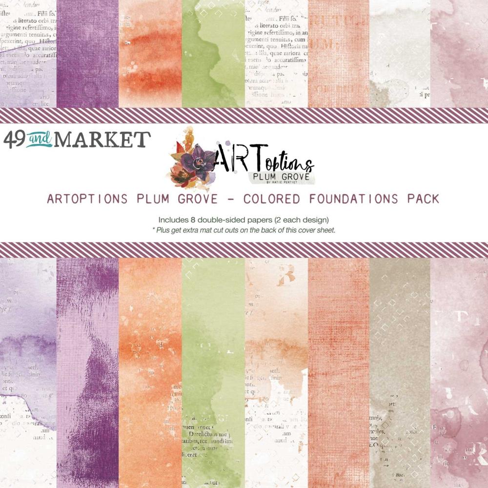 49 and Market - Artoptions Plum Grove - Foundations Pack -  12 x 12"
