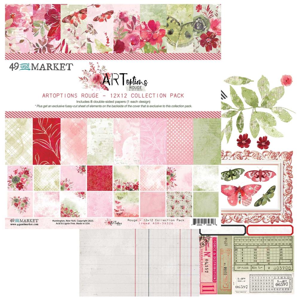 49 and Market - Artoptions Rouge  Collection -   12 x 12"