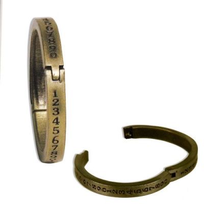 7 gypsies: Binding rings antique brass numbers