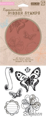 Basic Grey - Out of Print - Butterflies and Print Stamps
