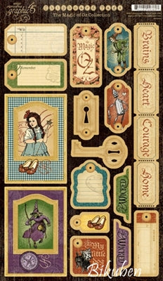 Graphic45 - The Magic of OZ chipboard tags 2