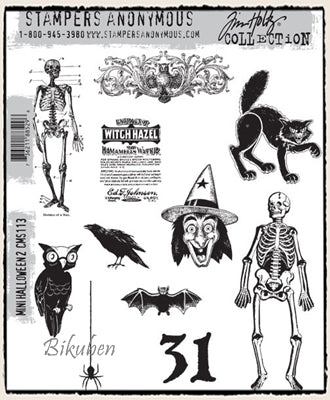 Tim Holtz Collection - Mini Halloween 2 - Stamps
