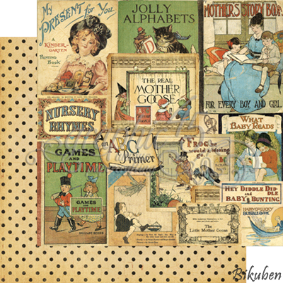 Graphic45 - An ABC Primer Collection - Bedtime Stories 12x12"