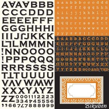 Echo Park - Apothecary Emporium - Alpha Stickers 12x12"
