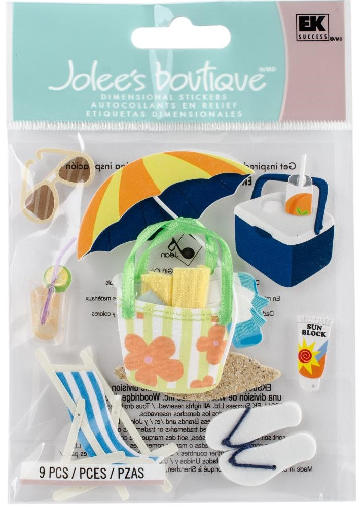 Jolee's - 3D Stickers - Summer Gear
