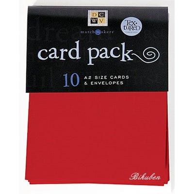 DCWV: Card & Envelopes - A2 Cards Red