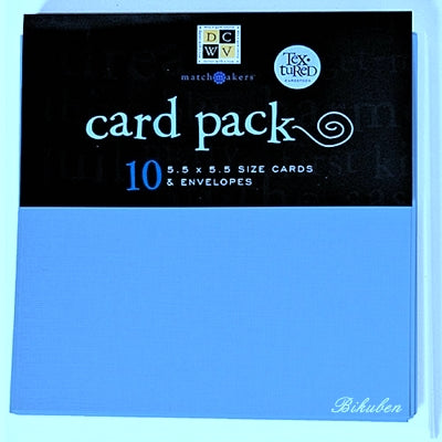 DCWV: Card & Envelopes - Square Blue Cards