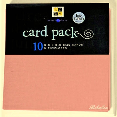 DCWV: Card & Envelopes - Square Pink Cards