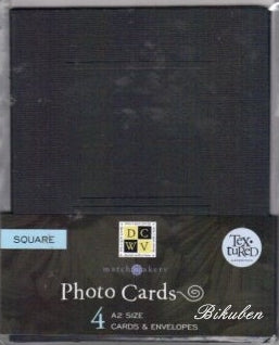 DCWV: Card & Envelopes - A2 Photo Cards BLACK