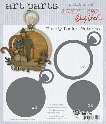 Studio 490 - Wendy Vecchi - ART parts - Timely Pocket Watches 