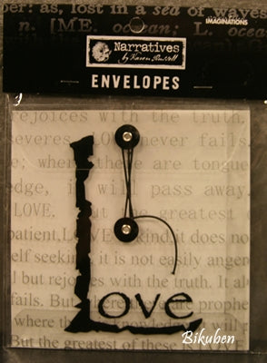 Creative Imaginations: Envelope - Love (small)