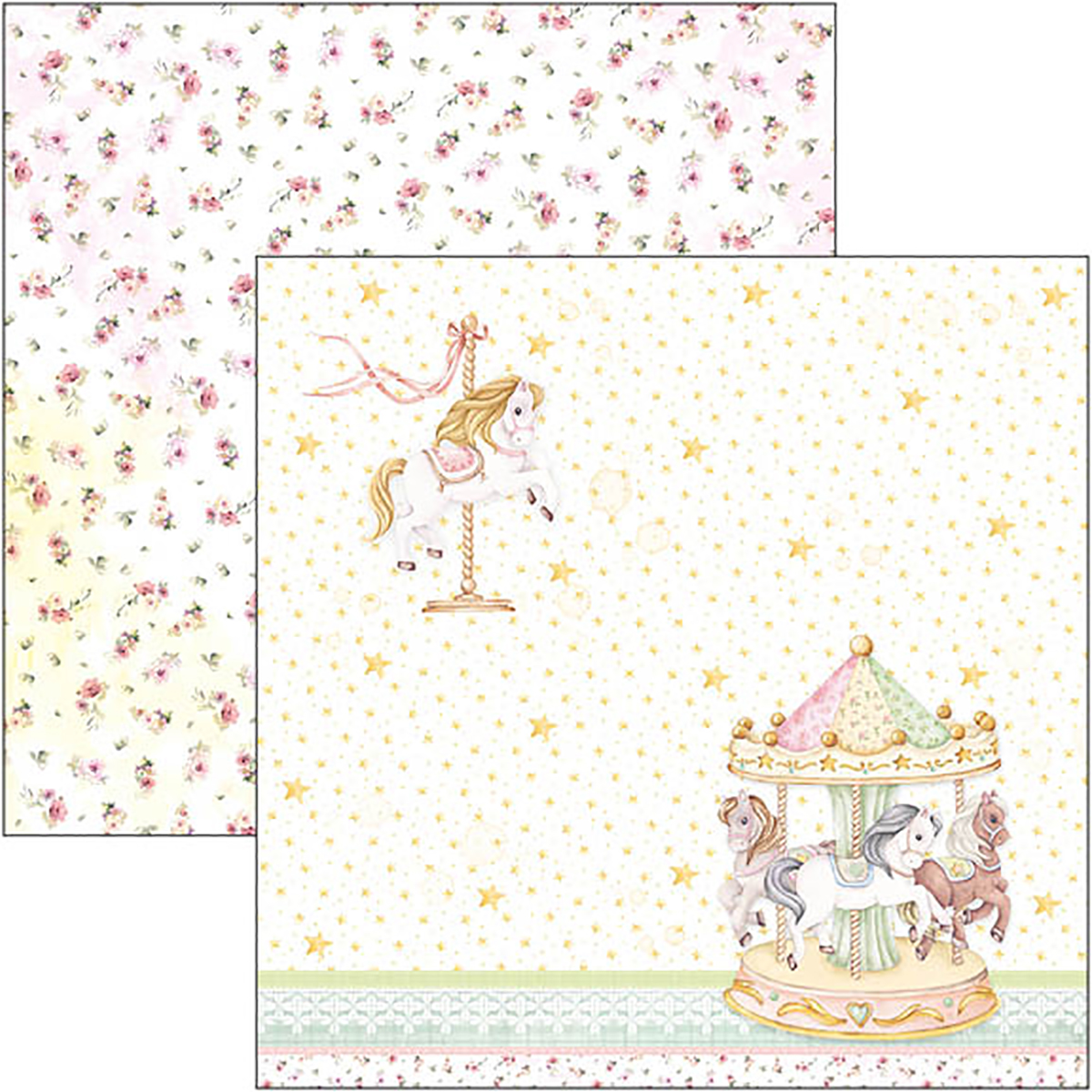 Ciao Bella - My tiny world - Paper Pack  (12 ark)  12 x 12"