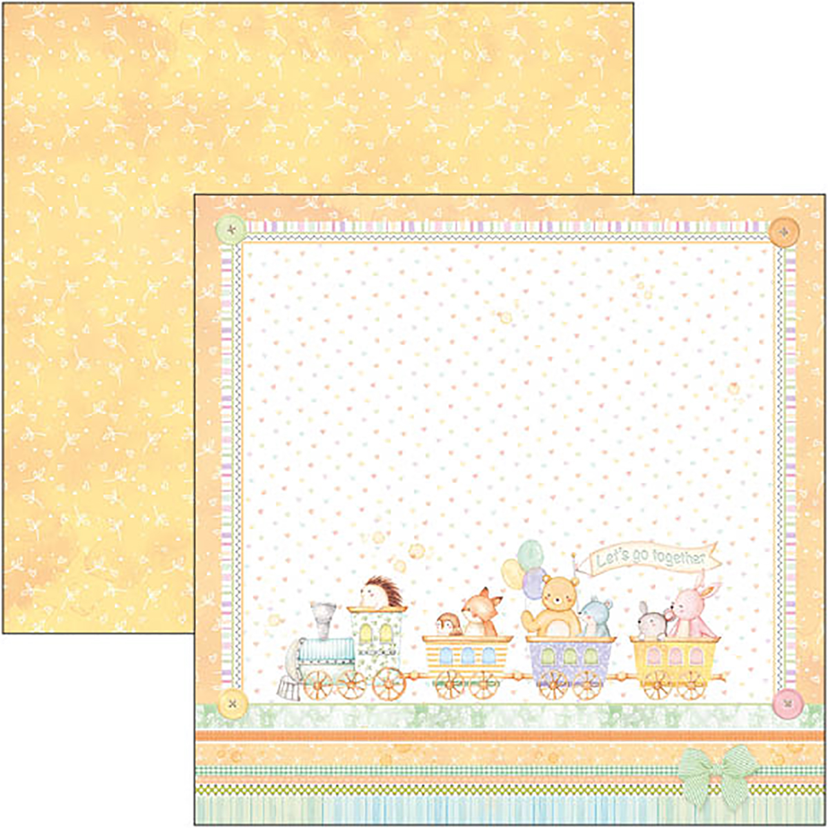 Ciao Bella - My tiny world - Paper Pack  (12 ark)  12 x 12"