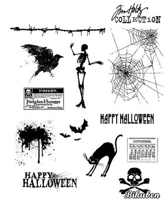 Tim Holtz Collection - Mini Halloween - Stamps 