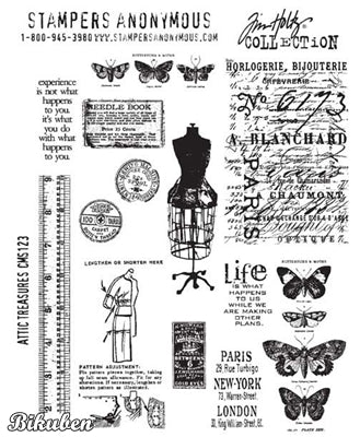 Tim Holtz Collection - Attic treasures - Stamps