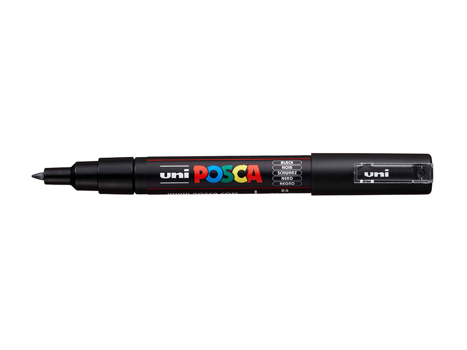 Uni Posca - Extra Fine Bullet Shaped  Tip - Pen - Black  (0,7 )