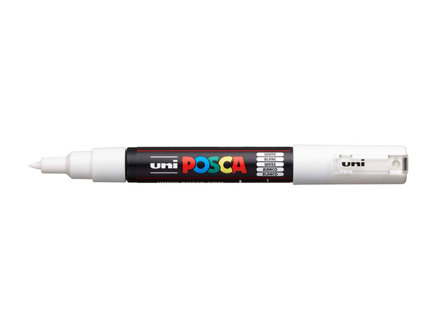 Uni Posca - Extra Fine Bullet Shaped Tip - Pen - White  (0,7 )