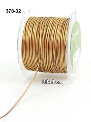 May Arts - Satin String Stripes Ribbon - Brown and Gold METERSVIS
