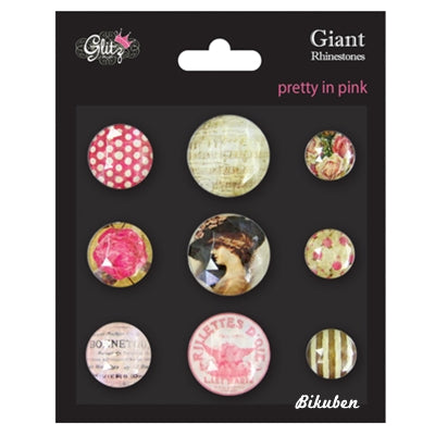 Glitz Design - Pretty in Pink - Giant Rhinestones 