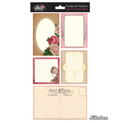 Glitz Design - Pretty in Pink - Journaling Stickers