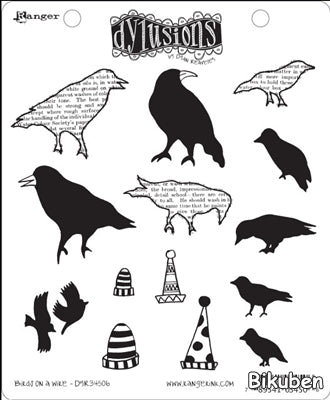 Dylusions - Birds on a Wire - Stamps