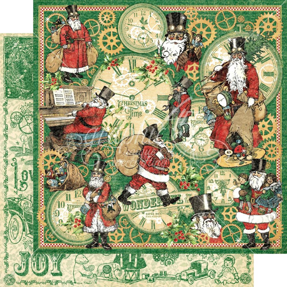 Graphic 45 - Christmas time - Here comes Santa Clause -  12x12"