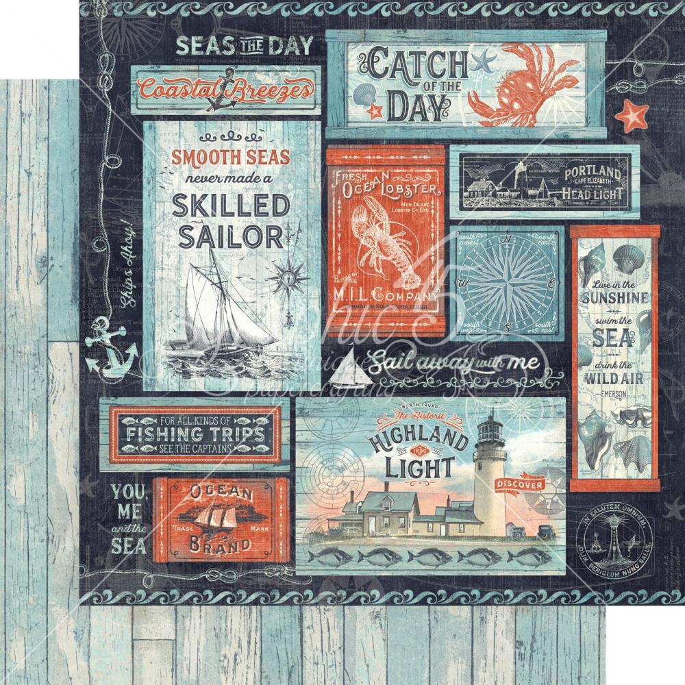 Graphic 45 - Catch of the day - Seas the day  - 12 x 12"