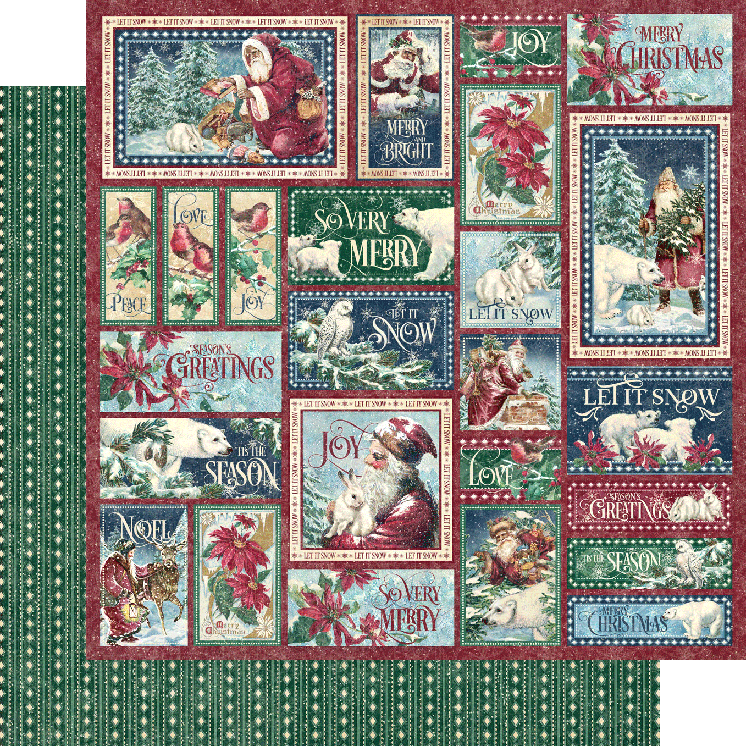 Graphic 45 - Let it snow - So very merry  - 12 x 12"