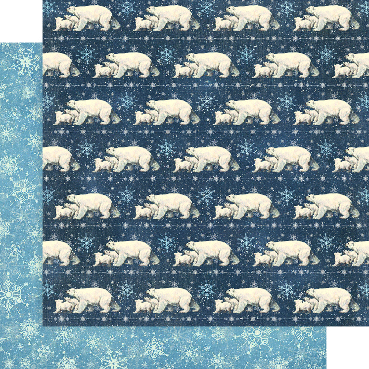 Graphic 45 - Let it snow - Polar bear prance  - 12 x 12"