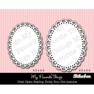 Die-namics - Oval Open Scallop Doily Duo Dies 