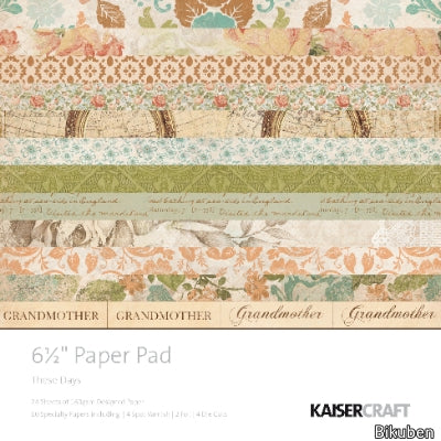 KaiserCraft - These Days 6,5x6,5" Paper Pad
