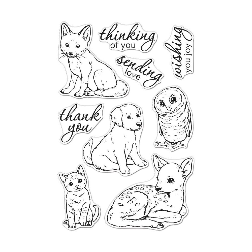 Hero Art - Fawn Friends - Clear stamps