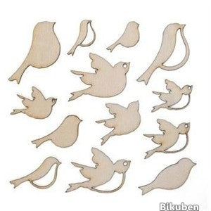 Studio Calico - Wood Veneer - Birds 