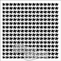 The Crafter's Workshop: Mini Houndstooth - Template  6 x 6"